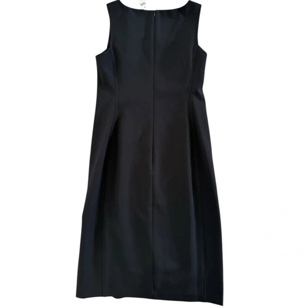 Ann Taylor Black Sheath Midi Dress Sleeveless Work Office NWT Size 2 - Picture 5 of 10